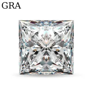 GRA Certified  Moissanite Stone Original Loose Diamond Gemstone Princess Cut