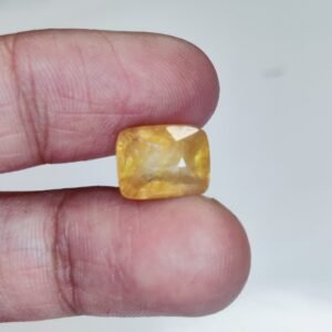 Lab-Certified Yellow Sapphire for Wealth & Fame 7.65Ct