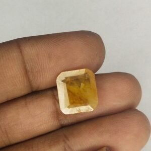 kanaga pushparagam 6.25 Carat Certified Natural  Loose Yellow Saaphire Pukhraj  Online