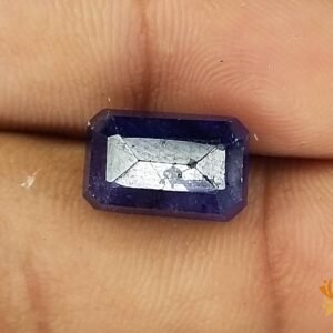 Good Looking Very Rare Royal blue Sapphire Gemstone 13 Carat loose blue sapphire rectangular shape