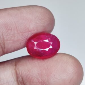 Oval Ruby (Kempu) - The  Vedic Astrology Gemstone 6.45 Ct