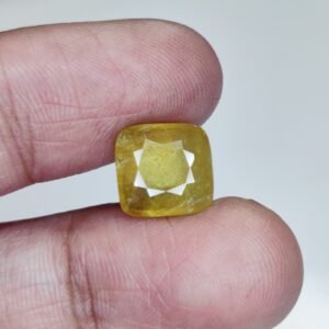 100% Genuine Pukhraj Stone - Certified & Blessed 6.35Ct