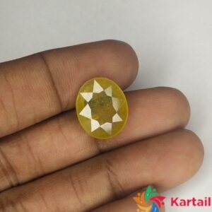 natural yellow sapphire 9.6 Carat Original Certified Natural AAAA+  SuperFine Quality Loose Yellow Saaphire Pukhraj  Online