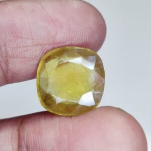 Vedic Astrology Yellow Sapphire - Guru Ratna Certified 9.8Ct