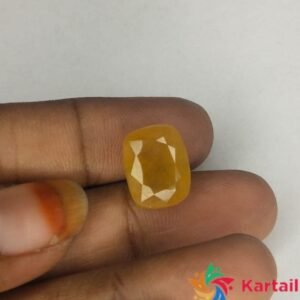 pukhraj stone Genuine Quality 10.9 Carat Real Yellow Sapphire Gemstone 11.9 Ratti