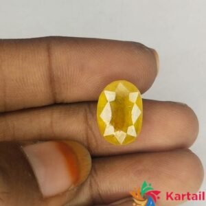 pushparagam 7.85 Carat Original Certified Natural AAAA+  SuperFine Quality Loose Yellow Saaphire Pukhraj  Online