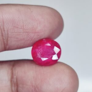 Lab-Certified Ruby (Kempu) - Premium Oval Shape 5.85 Ct