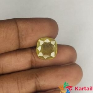 yellow sapphire online 6.75 Carat Original Certified Natural AAAA+  SuperFine Quality Loose Yellow Saaphire Pukhraj  Online